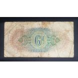 Anglia 6 Pence 1943 katonai kiadás VG+