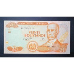 Bolivia 20 Bolivianos 1986 UNC