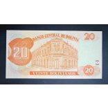 Bolivia 20 Bolivianos 1986 UNC