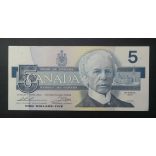Canada 5 Dollars 1986 aUNC