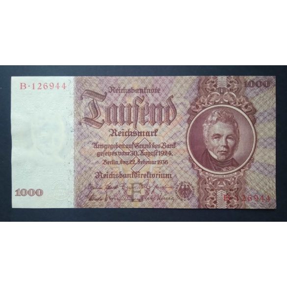 Németország 1000 Reichsmark 1936 UNC-