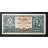 Hungary 10 million Pengő 1945 F+
