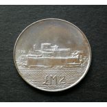 Malta 2 Pounds 1972 silver UNC ,  Commemorative coin