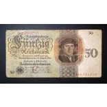 Germany 50 Reichsmark 1924 VG+