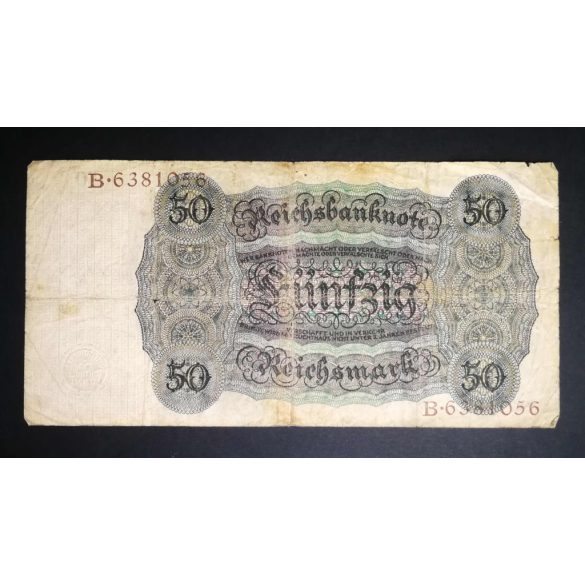 Germany 50 Reichsmark 1924 VG+