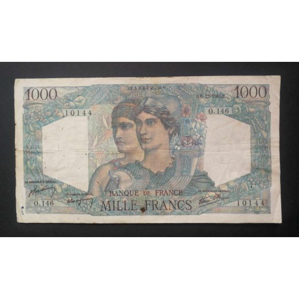 Franciaország 1000 Francs 1945 F