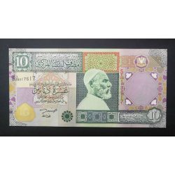 Líbia 10 Dinars 2002 UNC