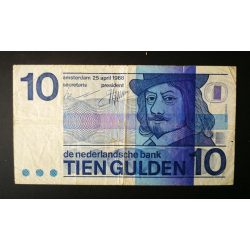 Netherlands 10 Gulden 1968 F