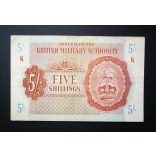 Anglia 5 Shillings Brit katonai kiadás 1943 VF