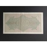 Germany 1000 Mark 1922 XF