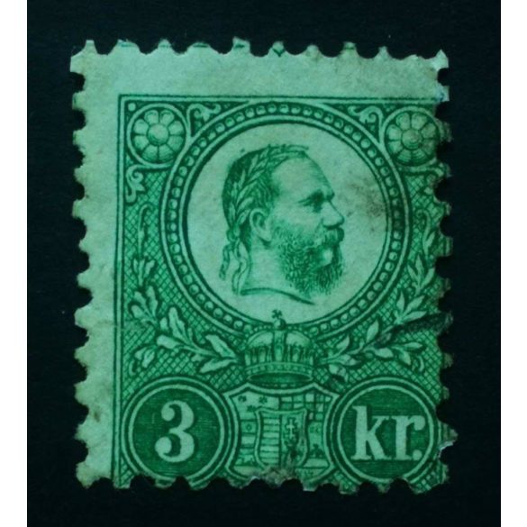 Hungary 1871 3 Kr. engraved, used