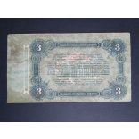 Oroszország Ukrajna Odessa 3 Rubel 1917 VF