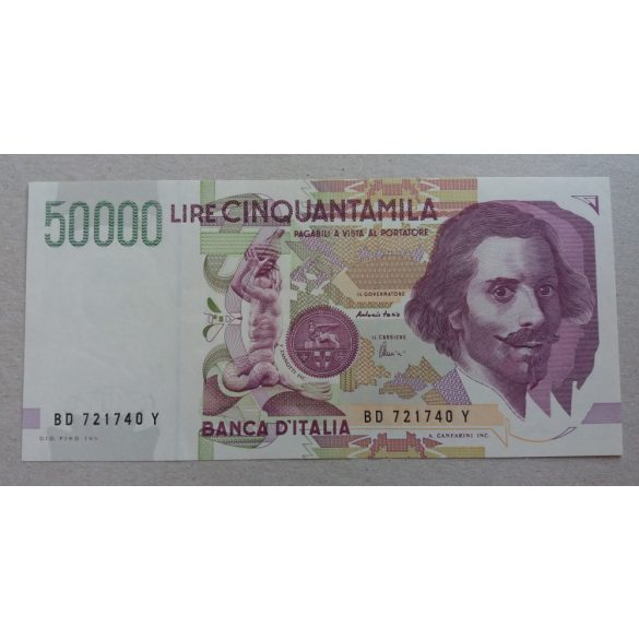 Olaszország 50000 Lire 1992 aUNC