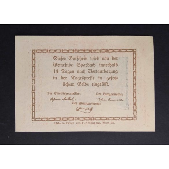 Austria 20 Heller 1920 aUnc Sparbach