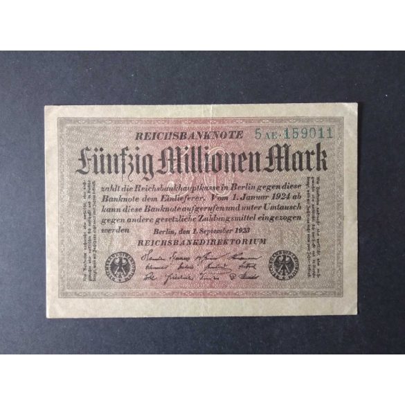 Germany 50 Million Mark 1923 VF