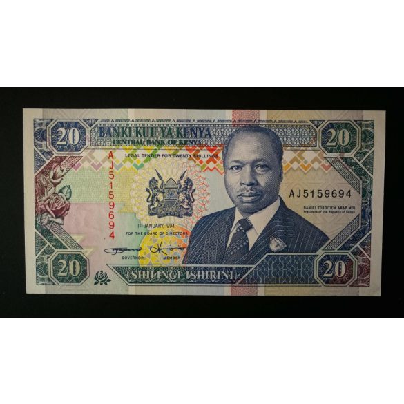 Kenya 20 Shillings 1994 UNC-