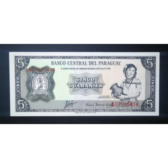 Paraguay 5 Guaranies 1963 UNC