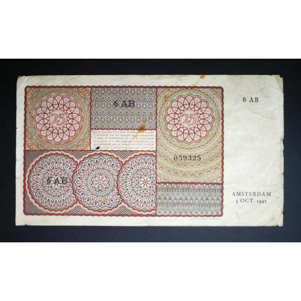Hollandia 25 Gulden 1943 F-