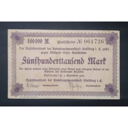 Németország Stollberg 500000 Mark 1923 VF 