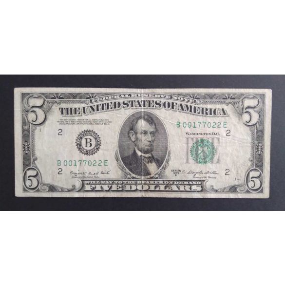 USA 5 Dollars 1950 F