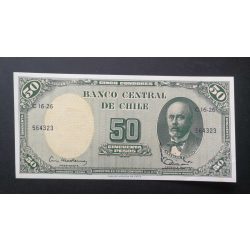 Chile 50 Pesos/5 Centesimos 1960 XF+