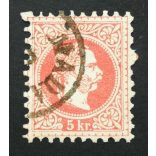 Austria used in Hungary 1867 5 kr. MADA(RAS)