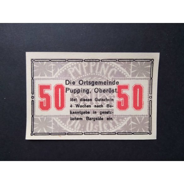 Austria 50 Heller 1920 Unc Pupping, Schaumburg