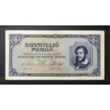 Hungary 1 million Pengő 1945 F+