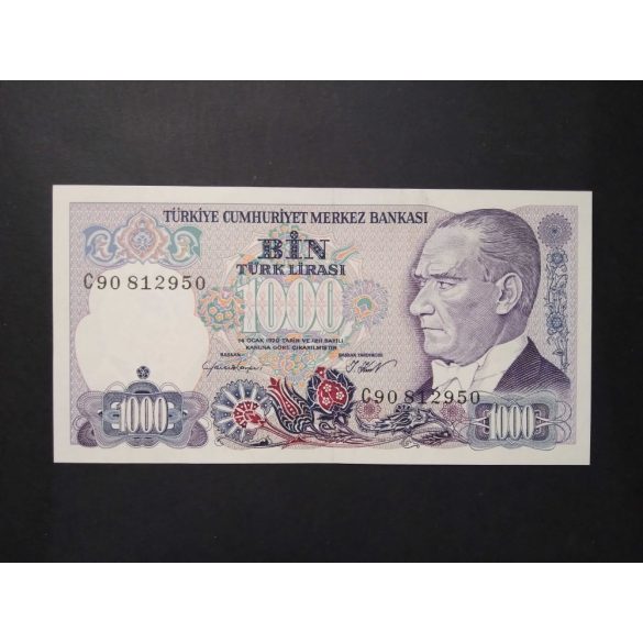 Turkey 1000 Lira 1986 Unc