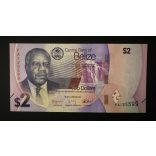 Belize 2 Dollars 2025 UNC 
