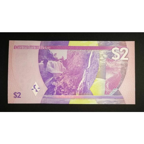 Belize 2 Dollars 2025 UNC 