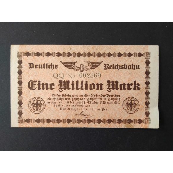 Germany 1 Million Mark 1923 VF