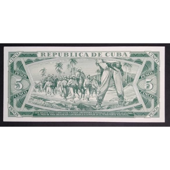 Cuba 5 Pesos 1987 Unc