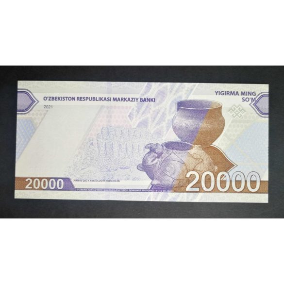 Uzbekistan 20000 Som 2021 UNC