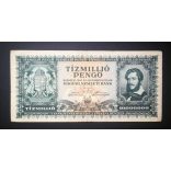 Hungary 10 million Pengő 1945 F