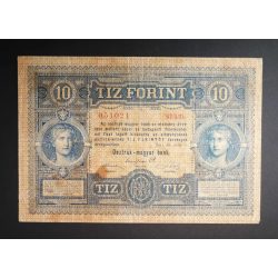 Ausztria-Magyarország 10 Forint/10 Gulden 1880 F-