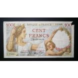 France 100 Francs 1941 VG
