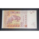 West African States Niger 500 Francs 2022 UNC