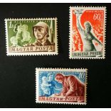 Magyarország 1950 Béke ** postatiszta, apró barna foltok I 