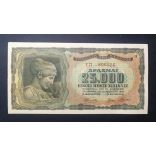 Greece 25000 Drachma 1943 XF+