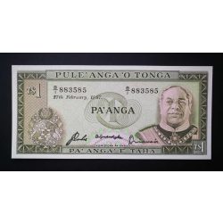 Tonga 1 Pa'anga 1987 February UNC 