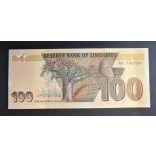 Zimbabwe 100 Dollars 2023 UNC