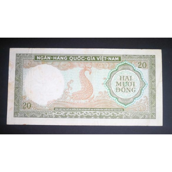 South Vietnam 20 Dong 1964 F