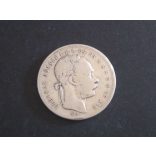 Hungary Ferenc József 1 Forint 1881 KB silver
