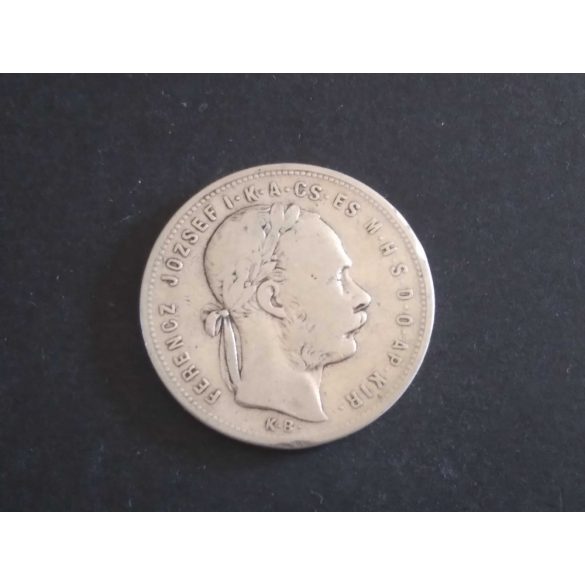 Hungary Ferenc József 1 Forint 1881 KB silver