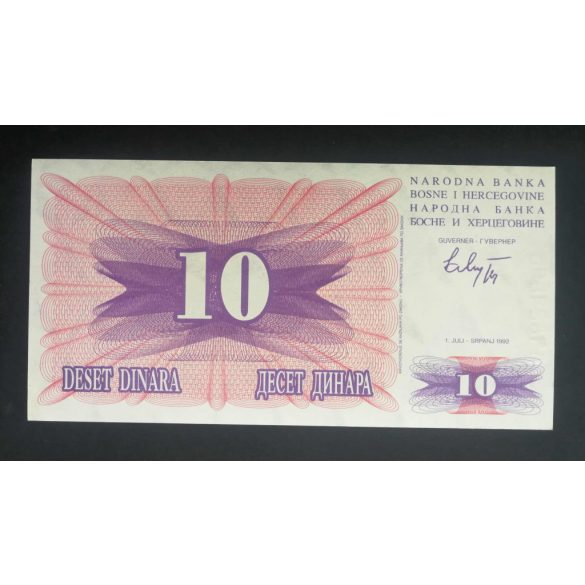 Bosnia Herzegovina 10 Dinars 1992 UNC