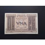 Italy 1 Lire 1939 F