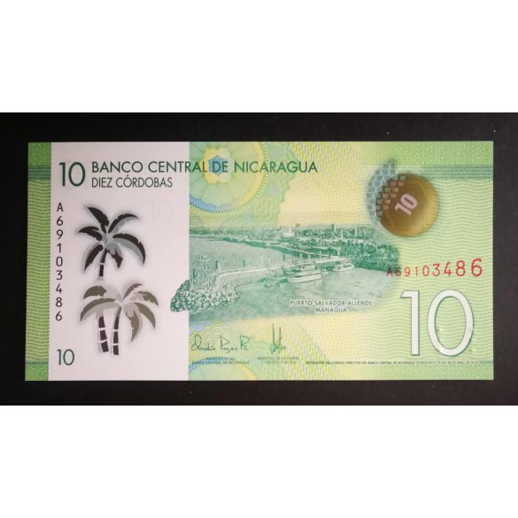Nicaragua 10 Cordobas 2019 UNC