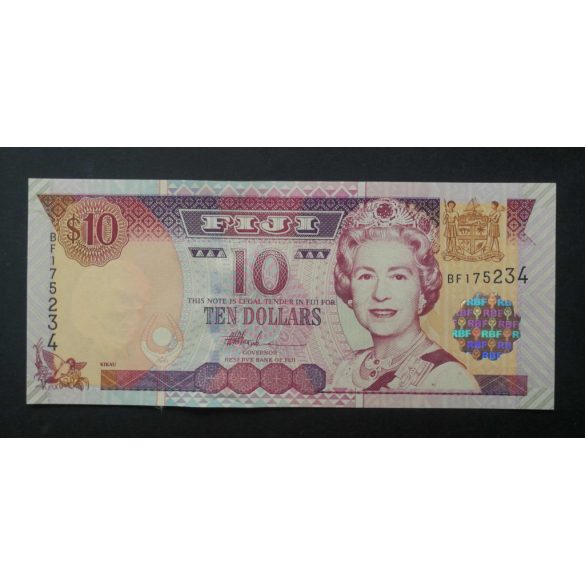 Fiji 10 Dollars 2002 Unc 