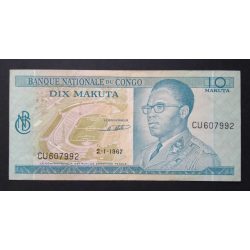 Congo 10 Makuta 1967 VF